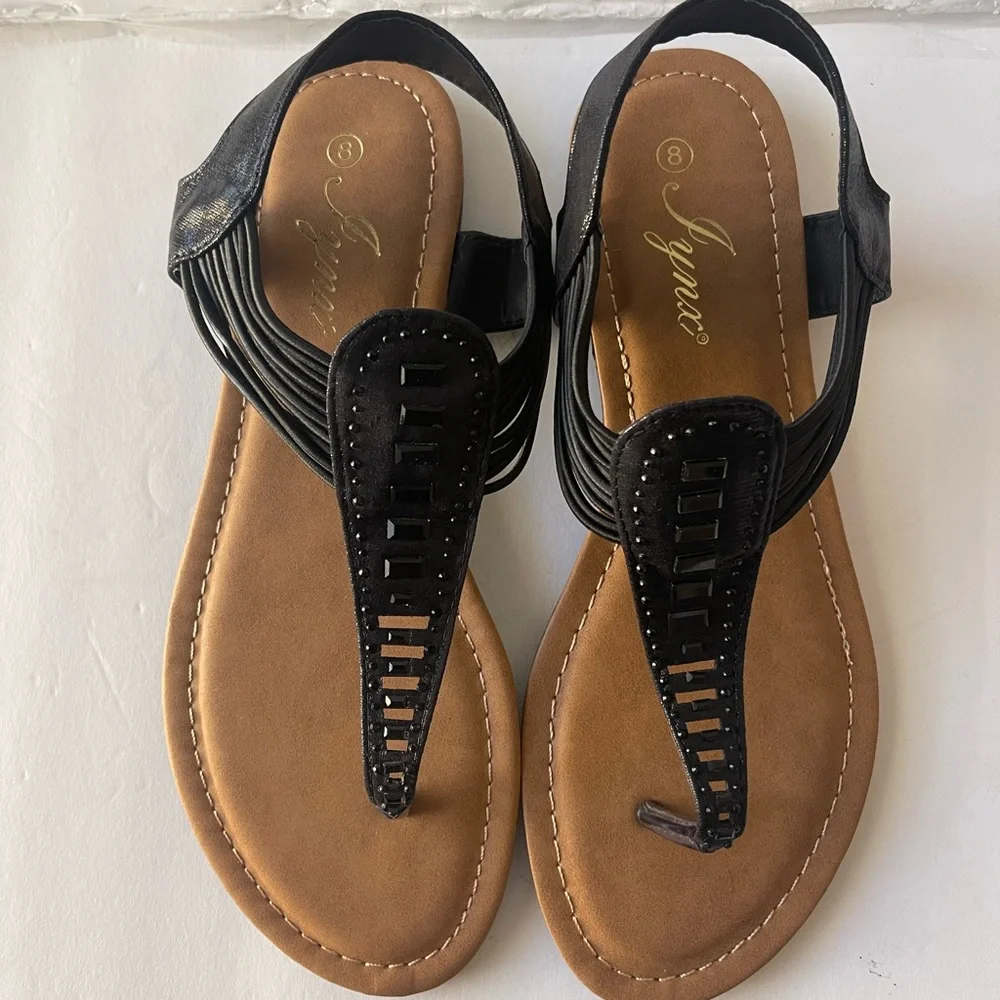 Sandals w/ bling multiple sizes available - Picture 1 of 3